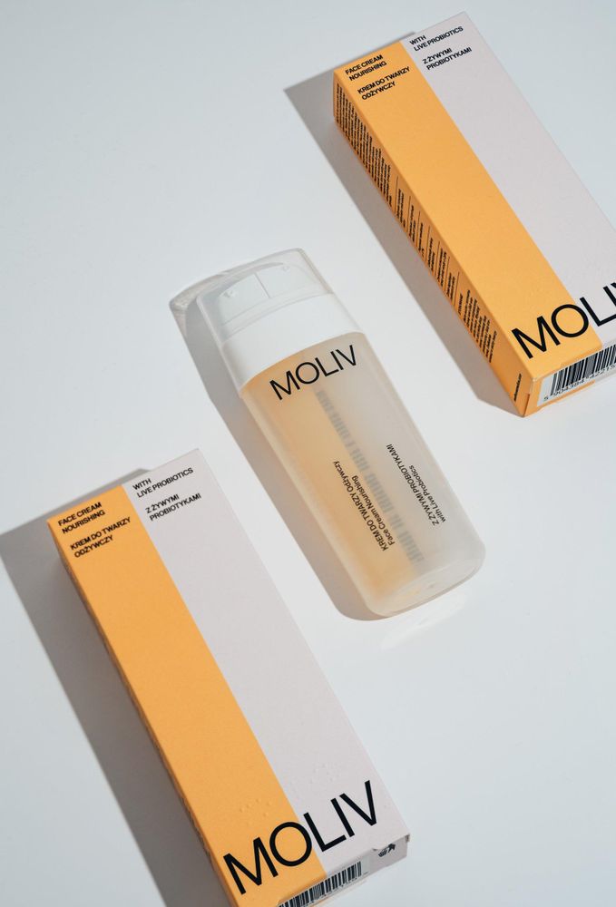 MOLIV Gesichtscreme mit lebenden Probiotika. Nährstoffreich 30ml
