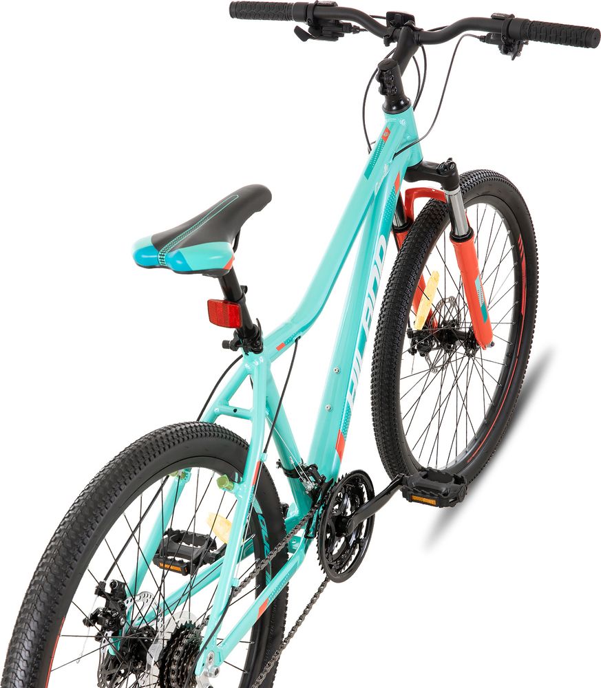 HILAND 26 Zoll Mountainbike Damen mit Lock-Out Federgabel 21 Gang Shimano Aluminiumrahmen Doppelscheibenbremse Studenten-Pendlerfahrrad, Mint grün