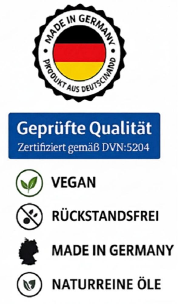 Qualitätssiegel Saunaaufguss Set vegan rückstandsfrei  Germany naturreine Öle