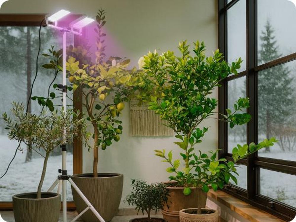 Meine Orangerie - LED Pflanzenlampe zur Überwinterung von mediterranen Pflanzen - Entwickelt mit den Zitruspflanzen-Profis von Meine Orangerie - Vollspektrum Pflanzenlicht [20W]