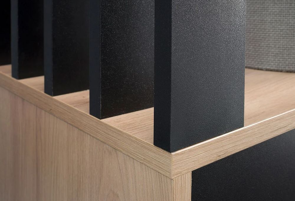 Marmex Möbel Garderobenschrank MILO ARTISAN mit Spiegel und Kleiderstange für den Flur