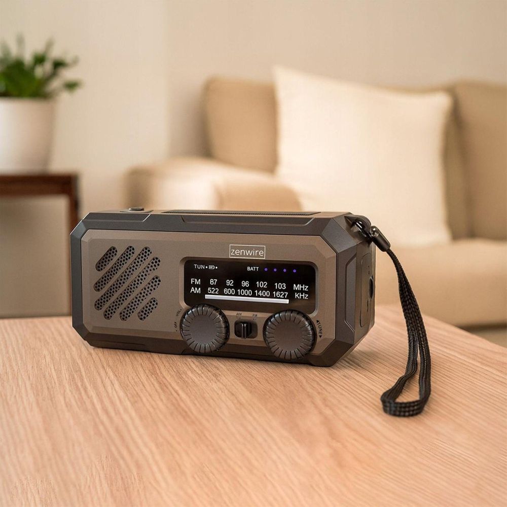 Mini radio przenośne - radio solarne - radio awaryjne - radio na plac budowy - radio na korbkę - radio na baterie - power bank