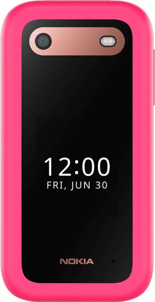 Nokia 2660 Flip Handy 4G Dual SIM Rosa Clamshell mit 2,8" Bildschirm