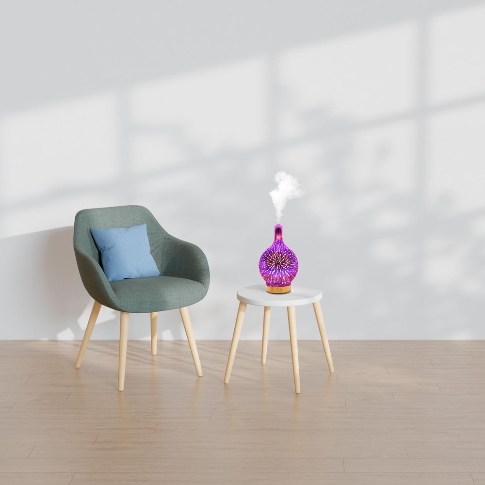 Aroma Diffuser, Luftbefeuchter Nachtlicht Diffusor 3 in 1, Sehr Dekorativ Beleuchtung, Öle Aromatherapie, Schlafzimmer, Kinderzimmer, Retoo