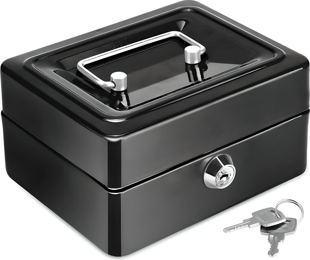 Stabile Metallbox aus lackiertem Stahlblech
