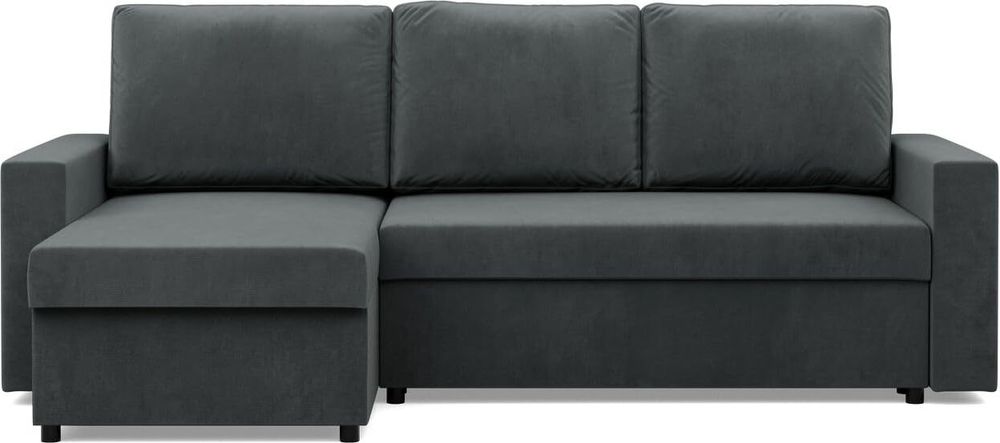Ausziehbares Ecksofa mit Schlaffunktion NEO, Wohnzimmer Sofa, Bonell, Dunkelgrau