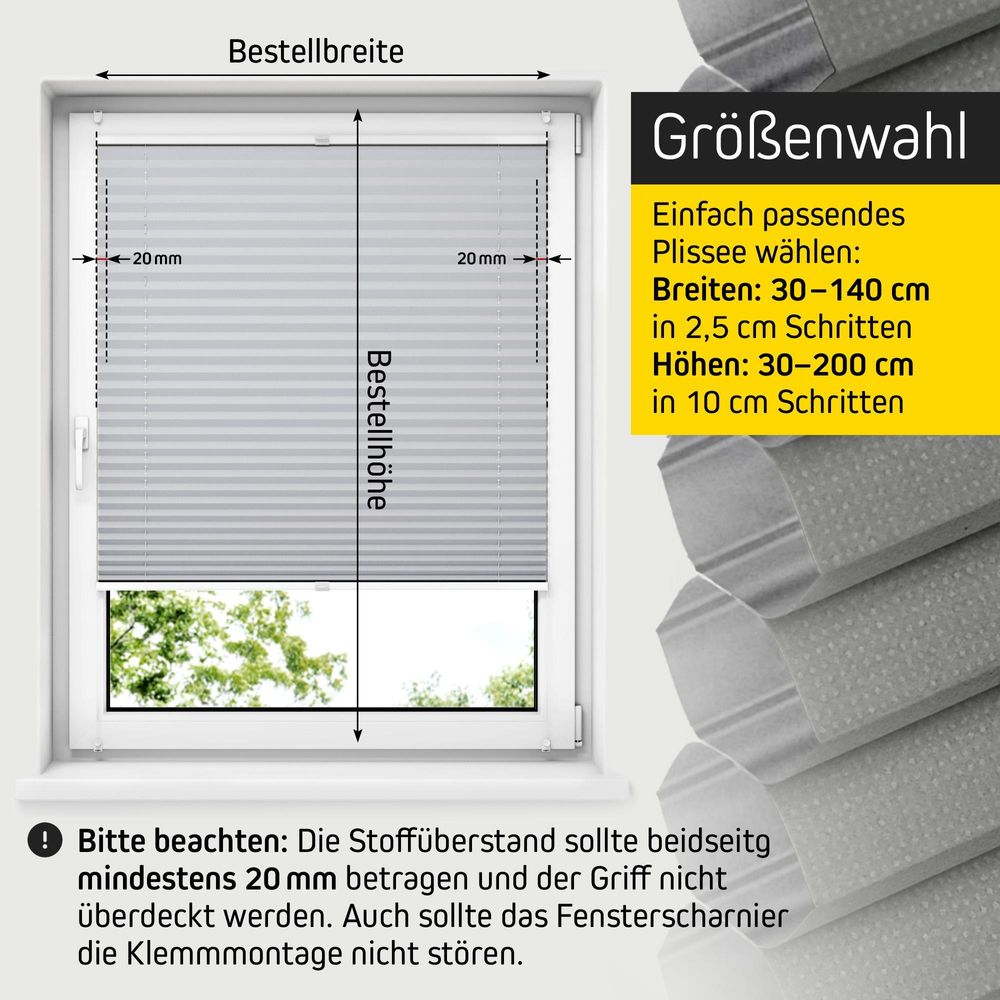 JALOUSIESCOUT Pure Wabenplissee, verdunkelnd, 35 x 100 cm, beige Thermo ohne Bohren, Sonnen-, Sicht- und Hitzeschutz, für Fenster und Tür, Wärmeregulierung