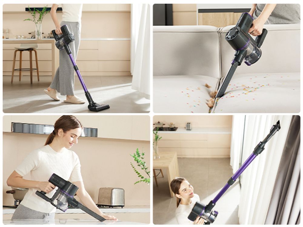 Bezprzewodowy odkurzacz Vactidy V8 Pro 35000 Pa, odkurzacz akumulatorowy 8 w 1, 45-minutowy samostojący odkurzacz ręczny do dywanów, sierści zwierząt, drewna i twardych podłóg