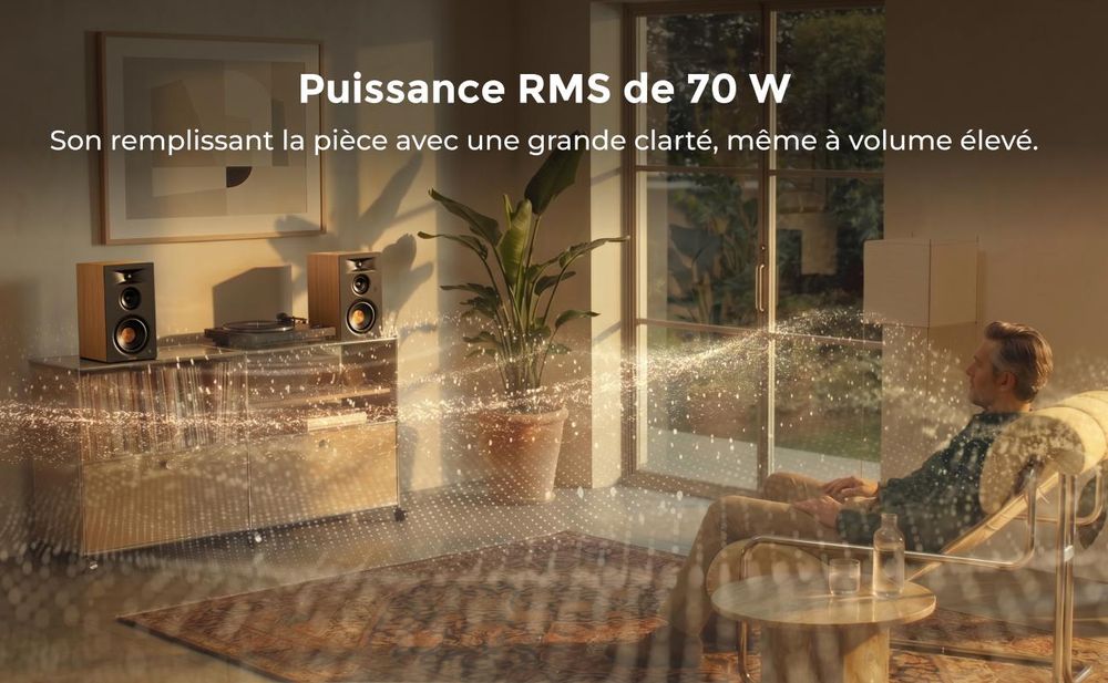 Ultimea Signature BS-30, enceinte acoustique 3 voies, type bibliothèque, avec connectivité HDMI