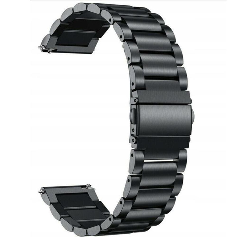 Armband Für Smartwatch – Universal 22Mm Schwarz + Federstege