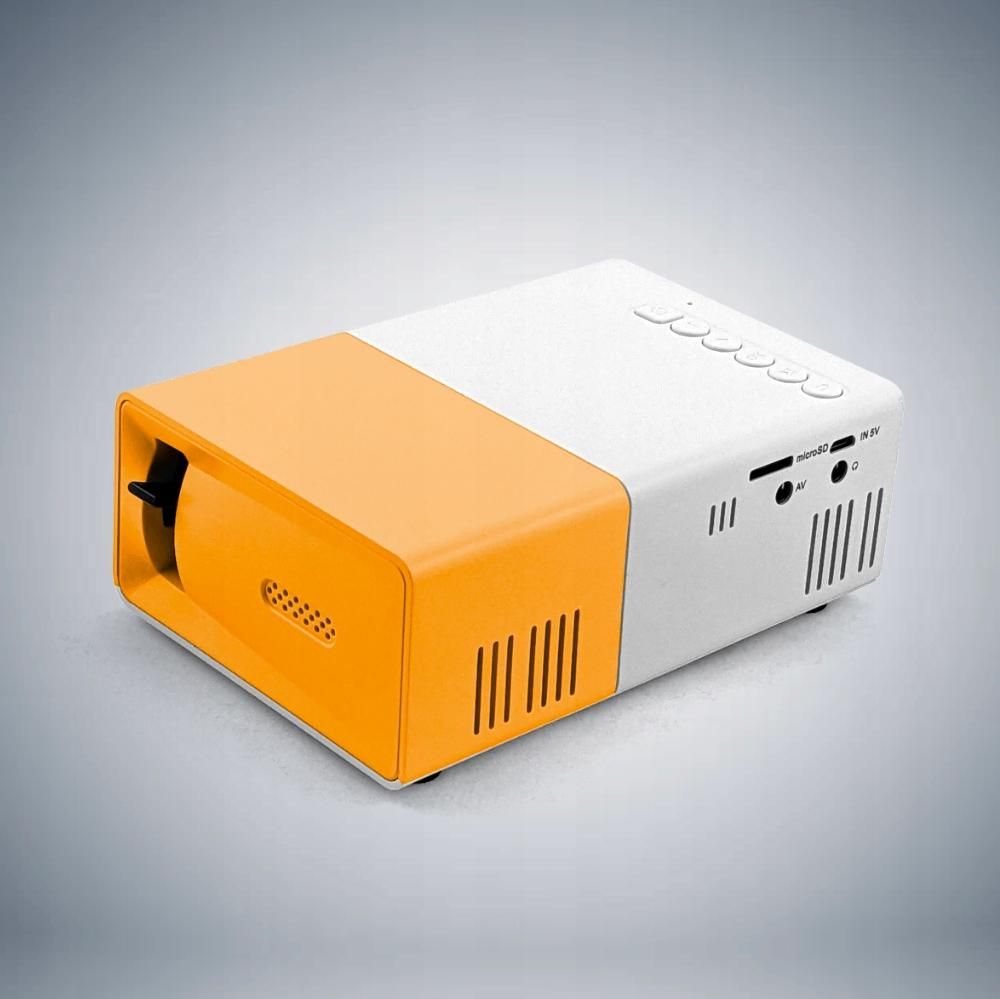 Mini Projektor Multimedialny LED HD USB Micro SD Głośnik Pilot Okulary 3D