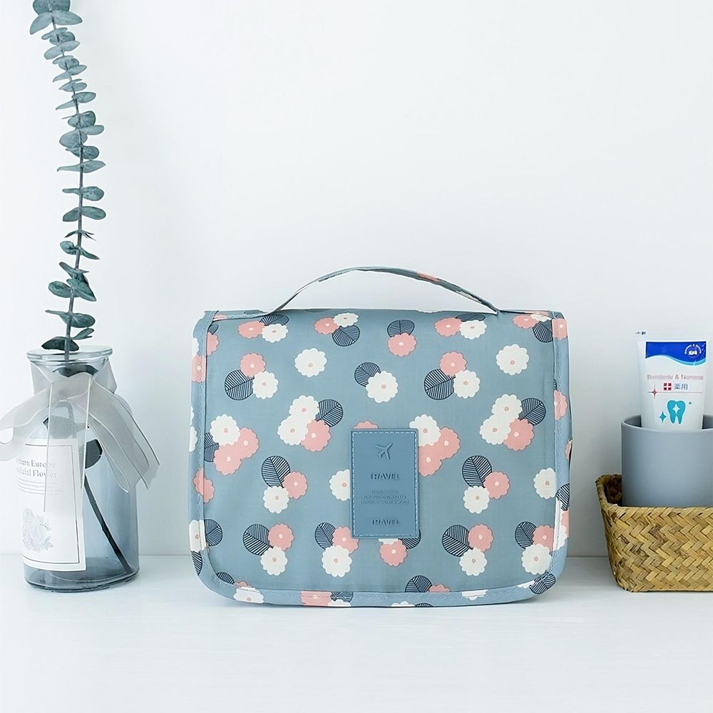 Kulturbeutel Kulturtasche Reise Kosmetiktasche Make-up-Organizer mit Henkel hängend Waschbeutel Waschtasche für Damen und Herren 24x9,5x19cm Retoo