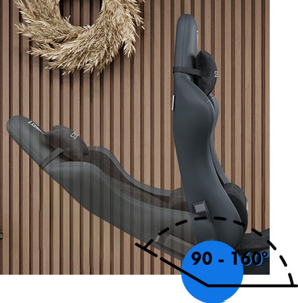SENSE7 Spellcaster FUKU XL Krzesło gamingowe Alcantara Czarne – Ergonomiczne krzesło biurowe dla osób o większej posturze, nośność 160 kg, pianka zimna, szerokie siedzisko