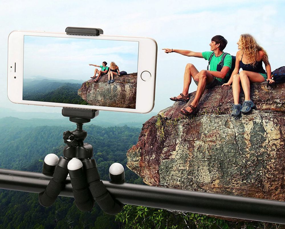 Handy Stativ Flexibel Kamera Dreibeinstativ Reise Wasserdicht Mini Halter Ständer Smartphone Apple Samsung Sony Xperia Outdoor Tripod Octopus Retoo