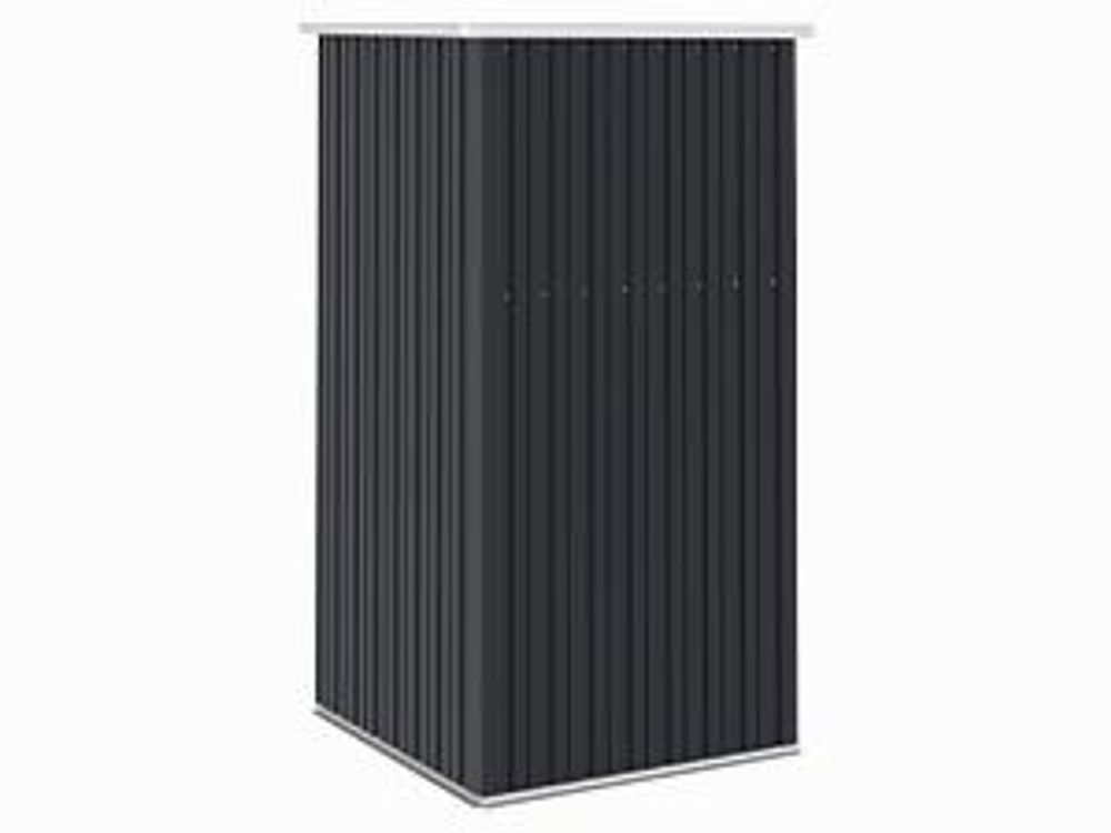 vidaXL Capanno per attrezzi antracite 88x89x161 cm Acciaio zincato