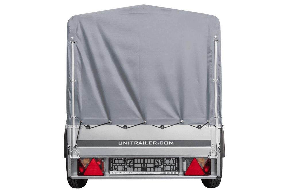 Tieflader Pkw Anhänger Garden Trailer 200 KIPP 200x106 cm 750 kg [mit Hochspriegel, Hochplane und Stützrad]
