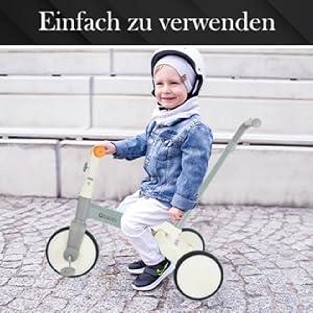 Tobi Rocket 5-in-1 Kinderfahrrad – Verstellbare Schiebestange