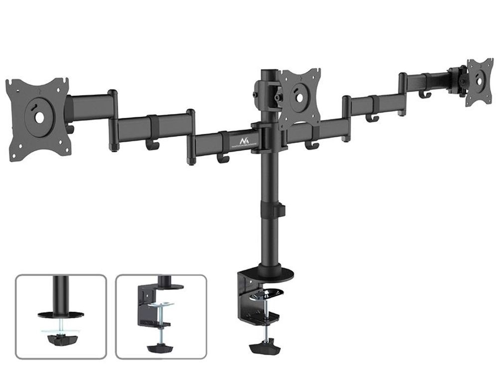 Dreifach Tischhalterung Monitorarm 360° Monitor Universal Halterung 13-27 Zoll