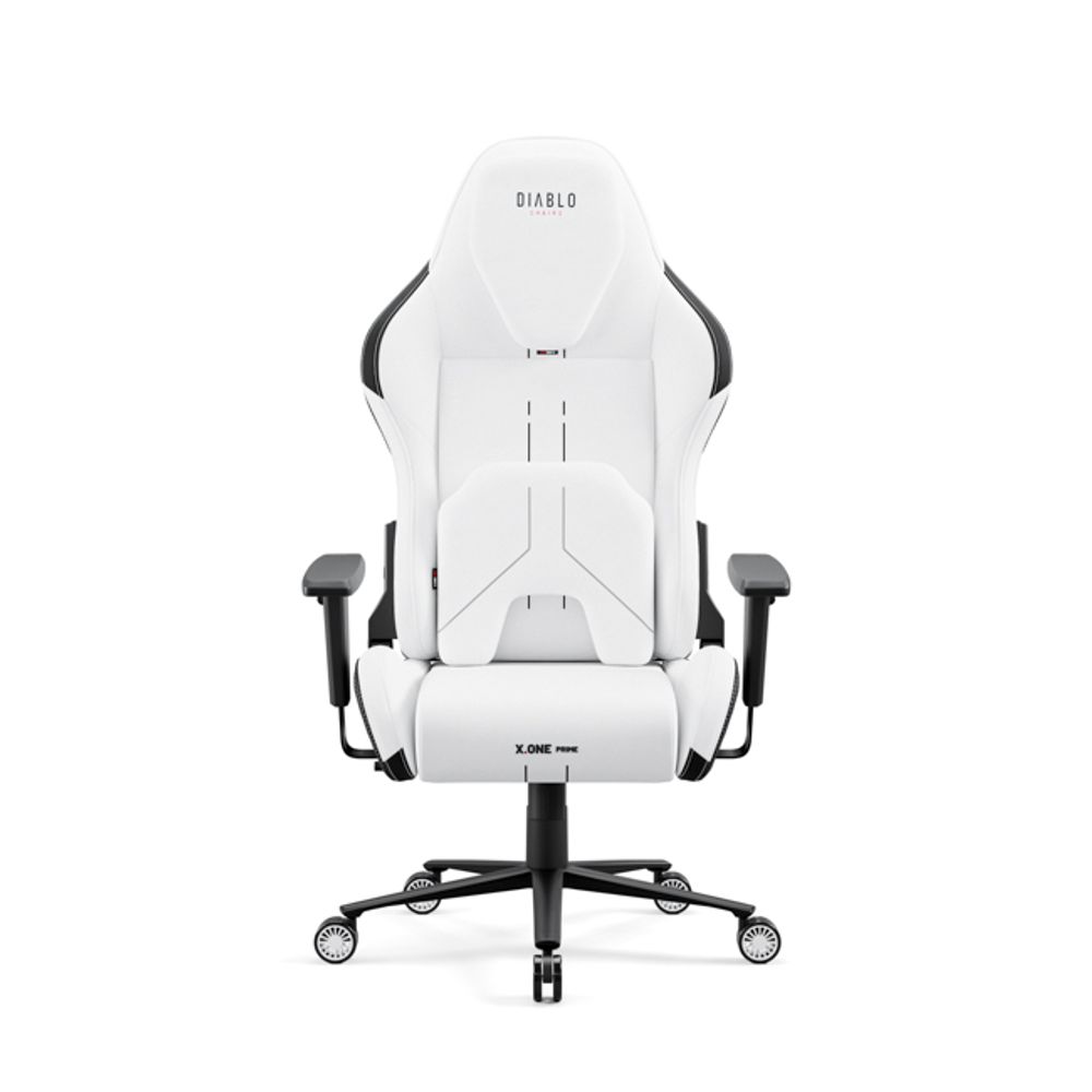 Diablo X.One Prime Gaming Stuhl Bürostuhl Schreibtischstuhl mit Kühlfunktion, Größe Normal, Farbe Weiß