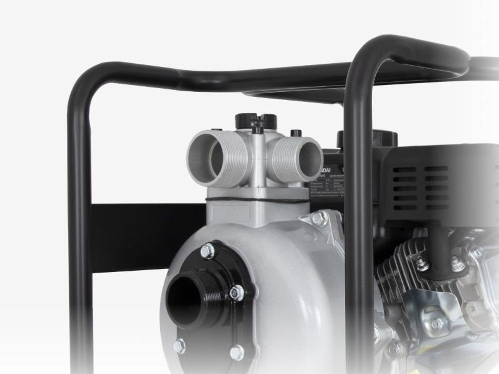 HYUNDAI Benzin-Wasserpumpe GWP57645 (65 m Förderhöhe, 500 L/Min, 30 m³/h, 2”/50 mm, 5.4 PS, 4-Takt)
