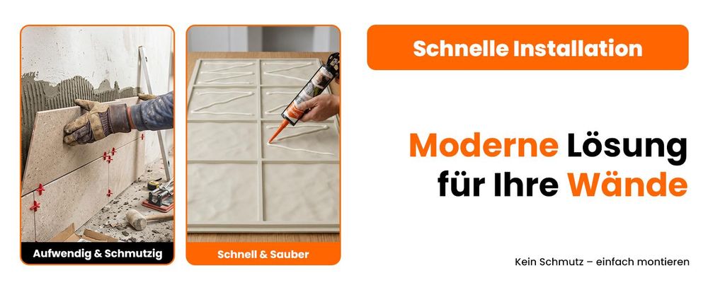 IZODEKOR Polyurethan Steinpaneele 120x60 cm 3D Wandpaneele 5 cm dick Steinoptik Wandverkleidung - Light Grey Stone