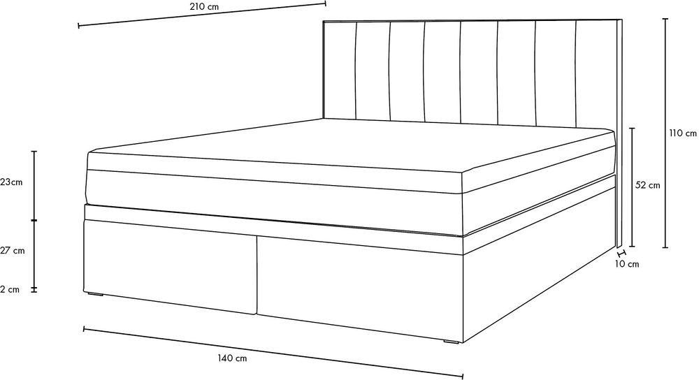 Bond Boxspringbett Abmessungen
