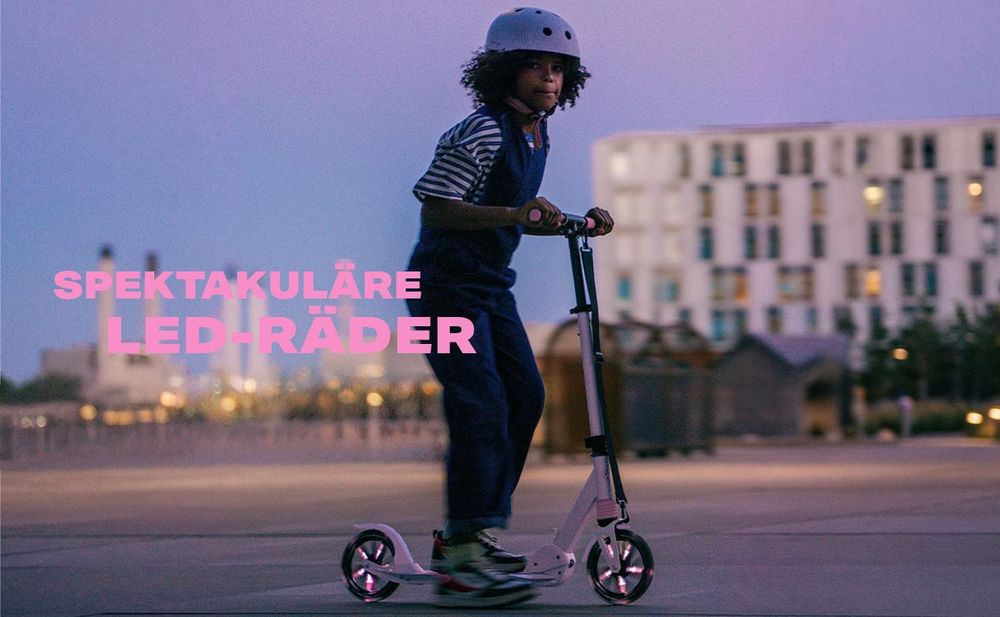 Klappbarer Scooter für Kinder, LED-Räder, verstellbar Movino City Light