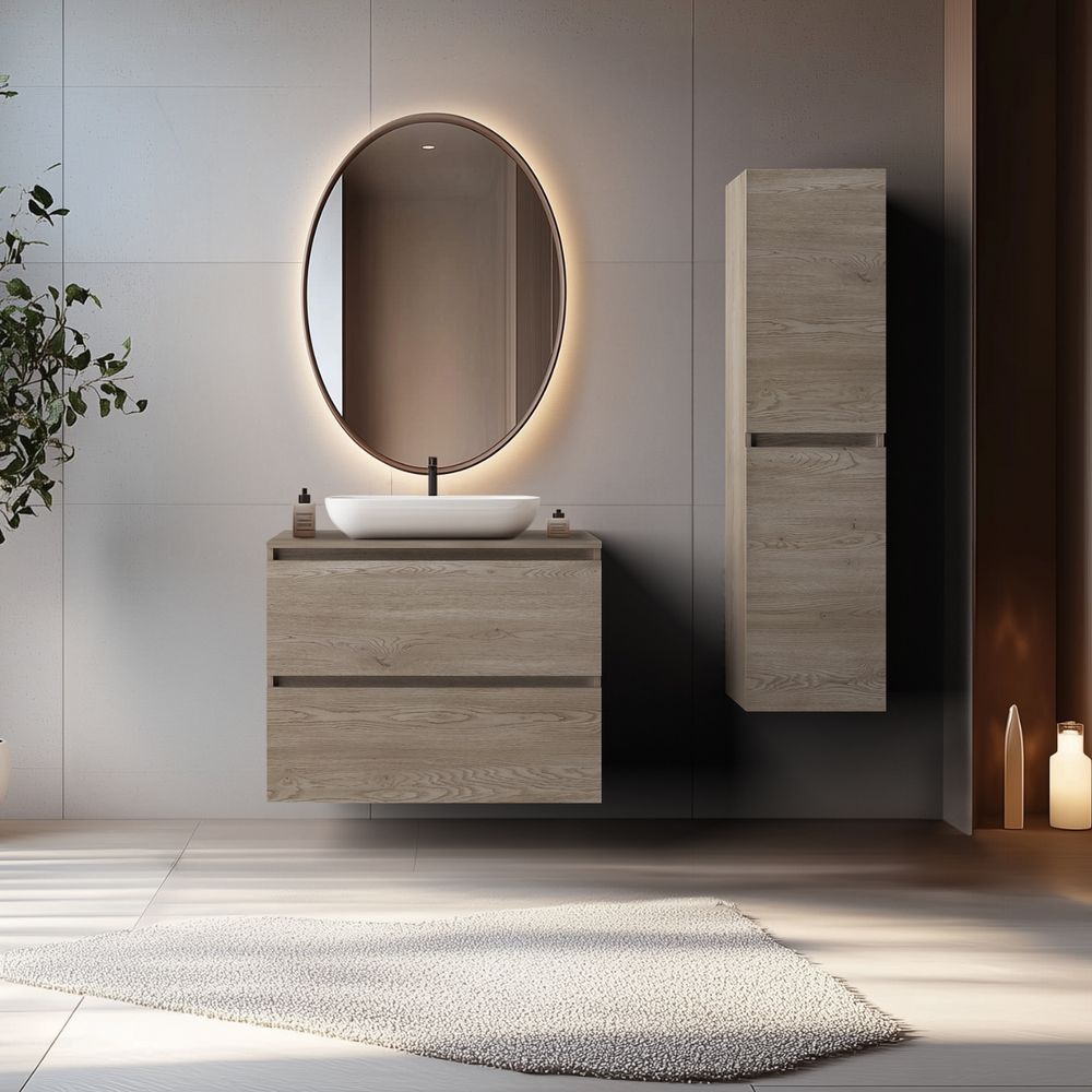 RODAN, Badezimmerschränke, Badmöbel, Badezimmer Hochschrank, Hoch Schrank Bad