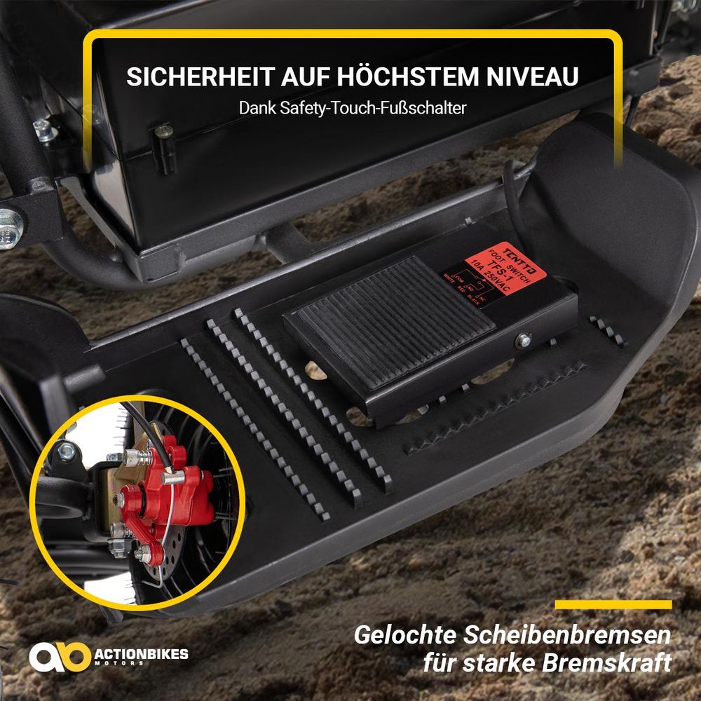 Elektro Kinderquad Cobra | 800 Watt - Pocket Quad bis 24 km/h - Elektroquad - Kinder Fahrzeug - Mini Quad - Elektroauto - Batterie (Blau/Schwarz)