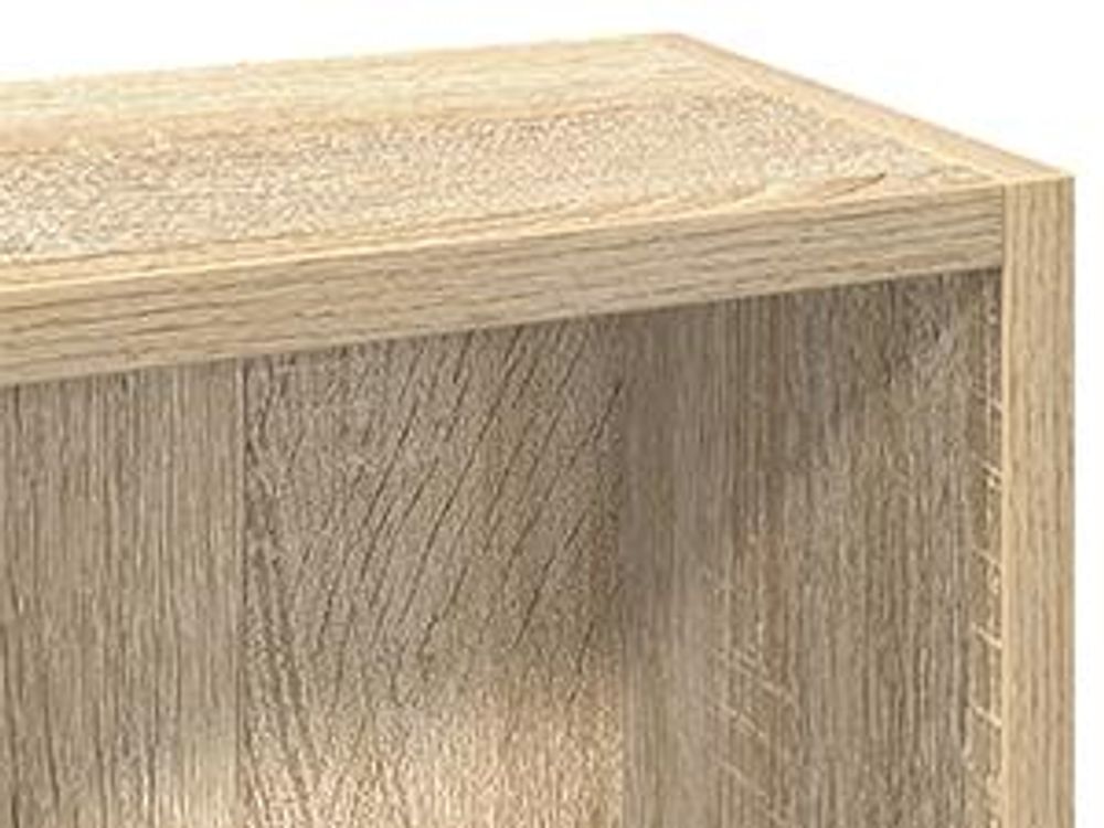 vidaXL Scaffali per CD 2 pezzi Rovere Sonoma 21x16x93,5 cm Materiale ligneo