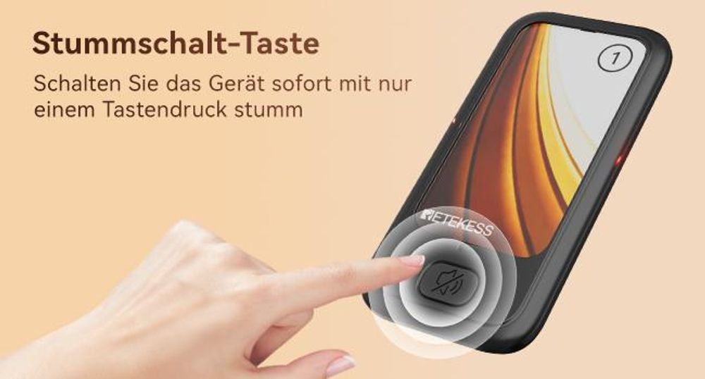 Retekess TD173P Pager Rufsystem, Restaurant Pager, 30 Pagers, 800M, Mit Stummschalttaste, 7 Anrufmodi, Gruppenanruf, Pager Gastronomie für Restaurant