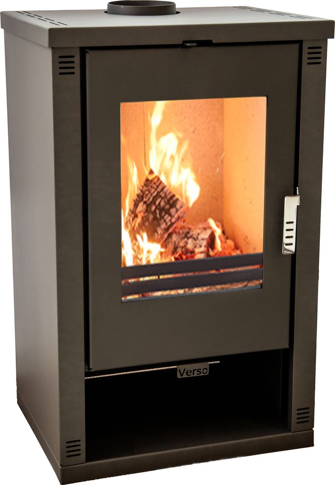Kaminofen Holz Theia Holzofen 9 kW Kamin Ofen Dauerbrandofen Werkstattofen Schwedenofen Hüttenofen Heizofen