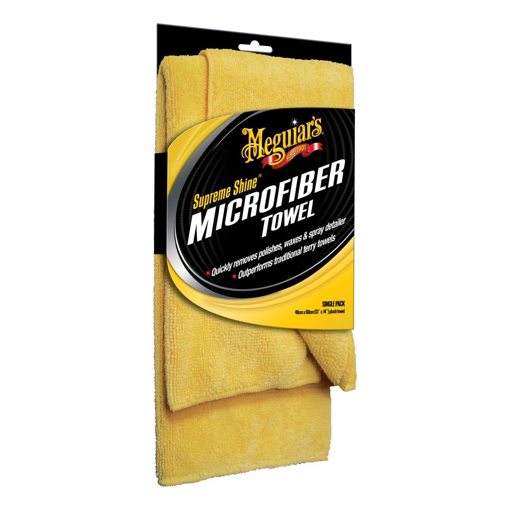 Meguiar's® Supreme Shine™ Mikrofasertücher, Microfiber Towel Mikrofaser 40x60 cm