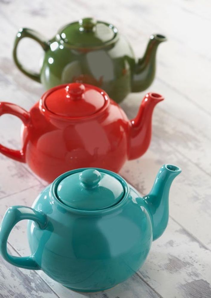 Price & Kensington - Teekanne für 2, 6 oder 10 Tassen, rot glänzend: 1500 ml