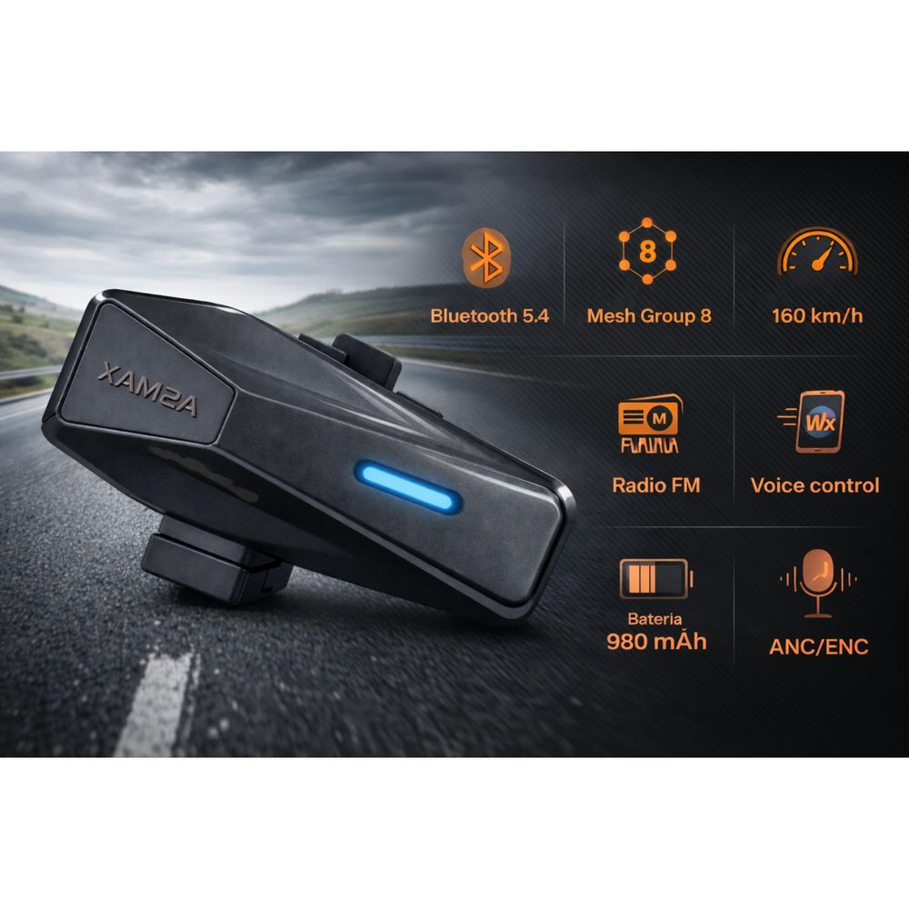 interkom motorka detail tlačítka ovládání Bluetooth