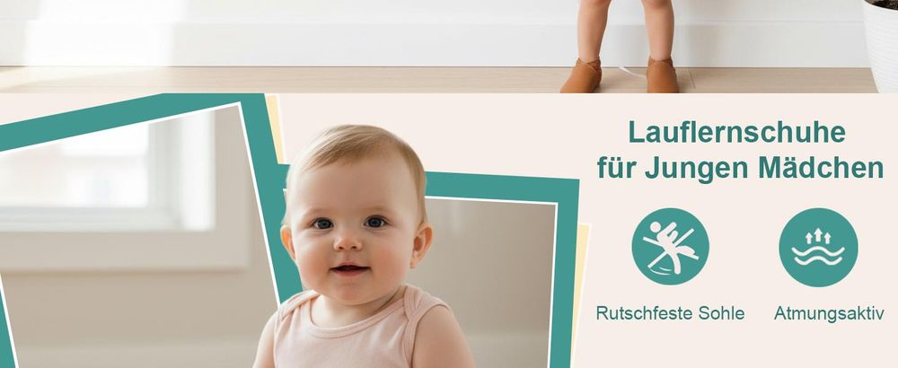 Bemesu Weiche Krabbelschuhe Jungen Mädchen Babyhausschuhe Schwarz 18/19EU