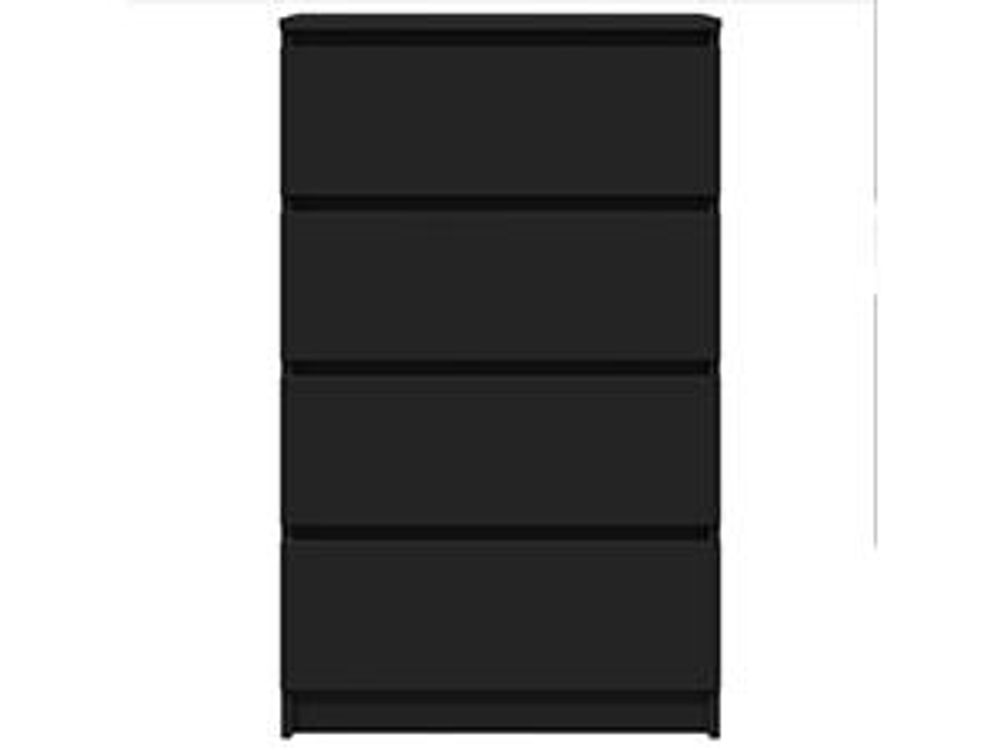 Credenza in legno 60 x 98,5 x 35 cm nero