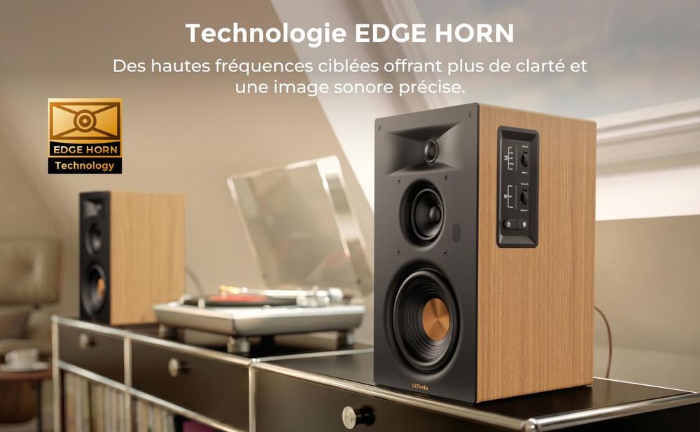 Ultimea Signature BS-30, enceinte acoustique 3 voies, type bibliothèque, avec connectivité HDMI