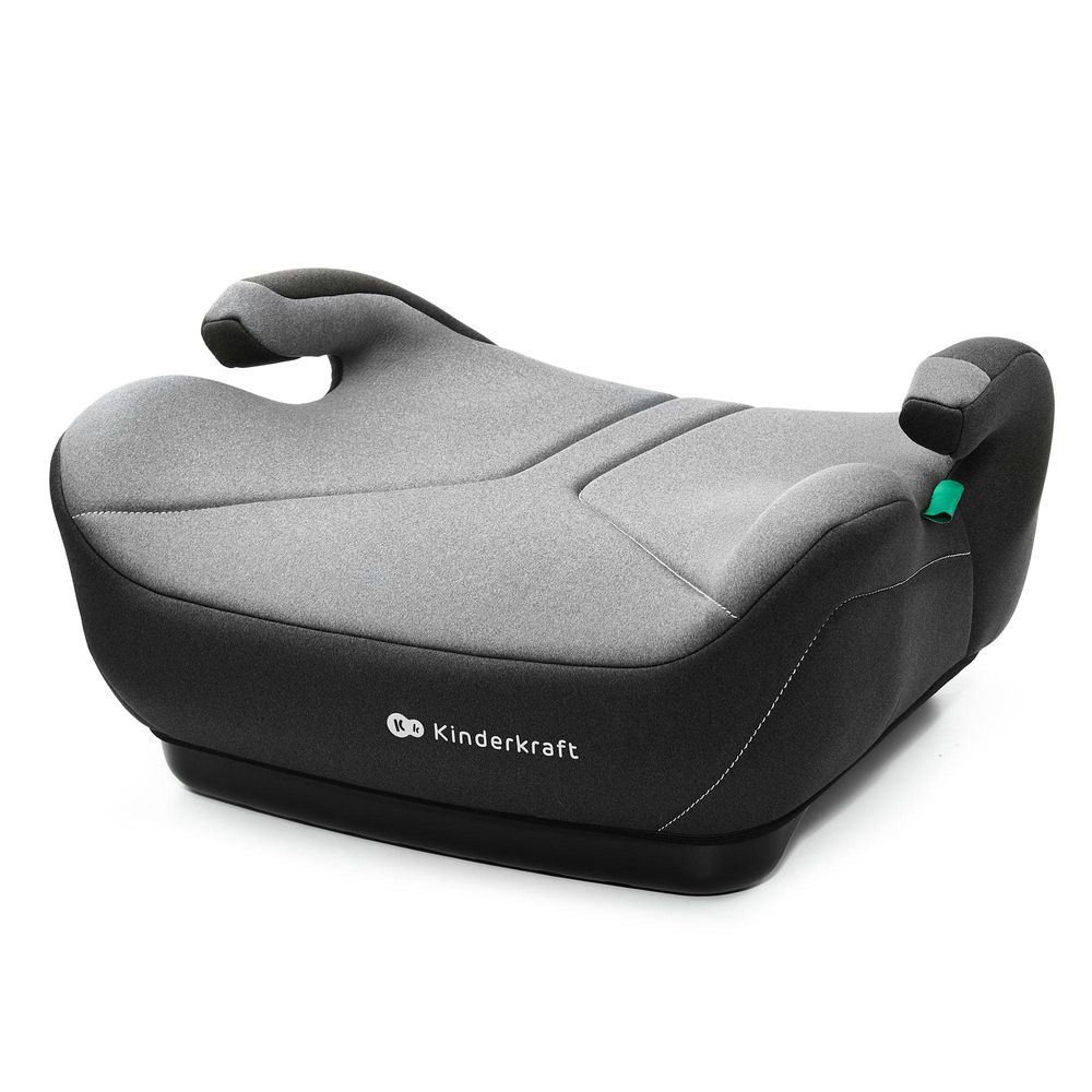 Kinderkraft I-BOOST 2 i-Size Autositz 125–150 cm, R129, 1,2 kg, ultraleicht, mit Armlehnen & abnehmbarem Bezug, Grau