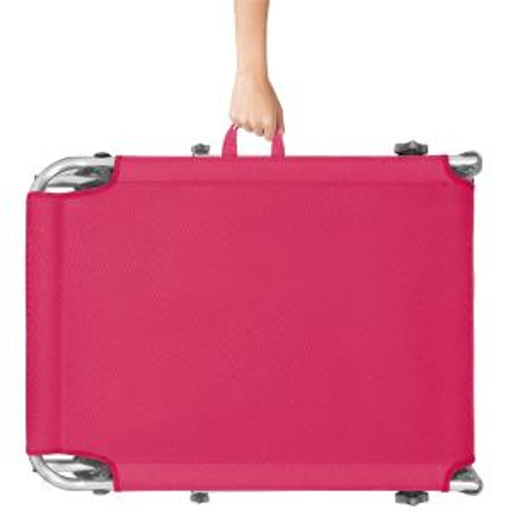 tectake® 2er Set Sonnenliege Chloé 4-stufig klappbar mit Sonnendach und Polster - wetterfest - 68x190x65cm - Outdoor Liege