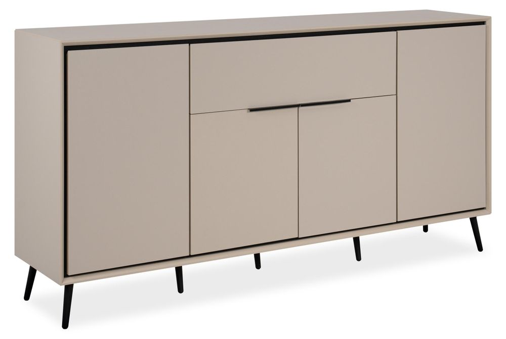 Sideboard >Arona< 4 Türen, 1 Schublade – Modernes Stauraumwunder mit Softclose & edlem Design