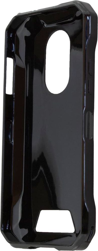 caseroxx Schutz-Hülle TPU-Hülle kompatibel mit Doogee S61 / S61 Pro, Gummi Handy Tasche schwarz – Frontalansicht