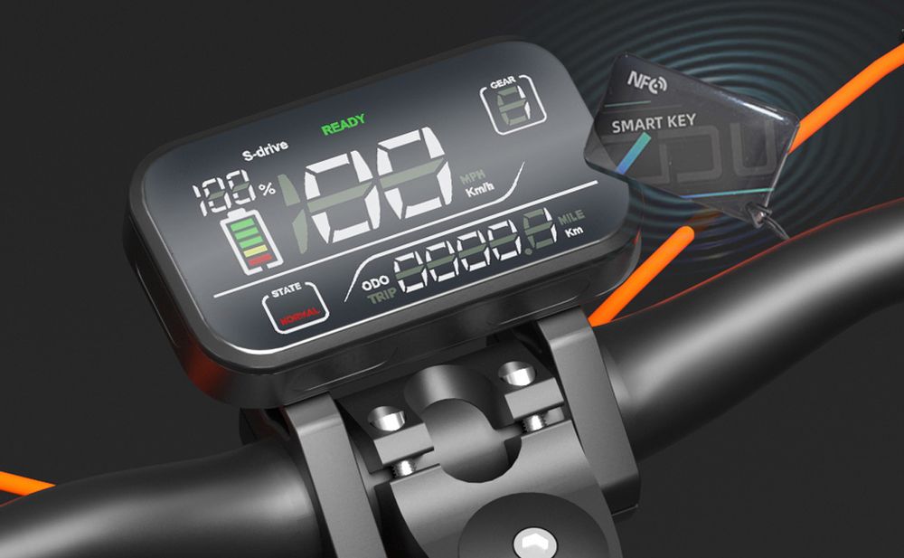 Joyor S8E Elektroroller mit Straßenzulassung 45 km/h 800W Sitz faltbar offroad Federung NFC E-Scooter E-Mofa Moped