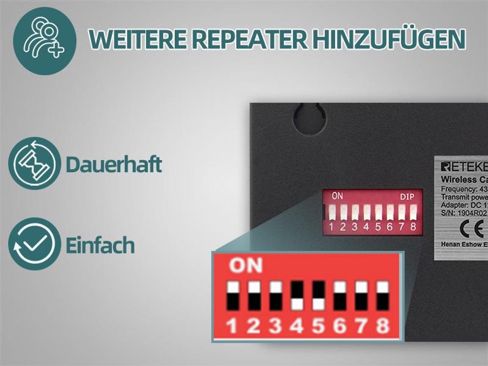 Retekess T128-T117-TD105 Restaurant Pager System, Drahtloses Anrufsystem Sprachübertragungsmodi 1 Uhrenempfänger 1 PC-Displayempfänger für Bar Dentist Clinic Veterinary Shop