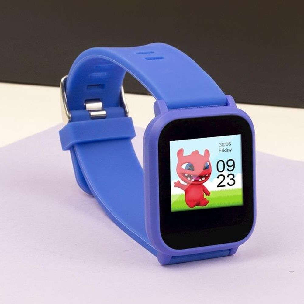 Maxlife Smart watch Kinder Smartwatch für Kinder und Jugendliche Telefon Bluetooth mit app Fit4Kid IP68 Uhr Smartwatch Armbanduhr Kinder Schritt, Zeit, Datum, Musik-Management,Alarm,3 Spiele Blau