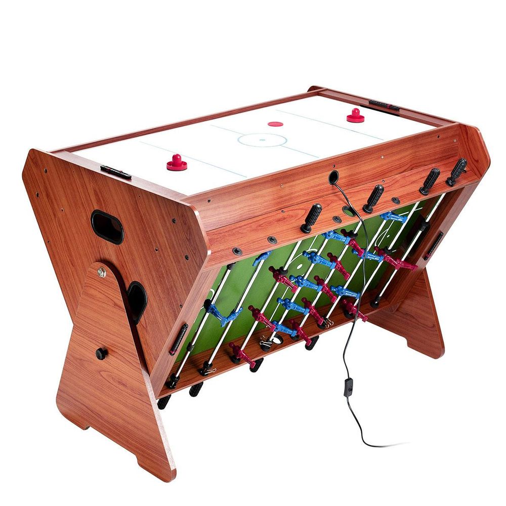 NILS FUN 3-in-1 Spieltisch – Billard, Tischkicker & Air Hockey – stabiler MDF Multigame-Tisch für Kinder & Jugendliche