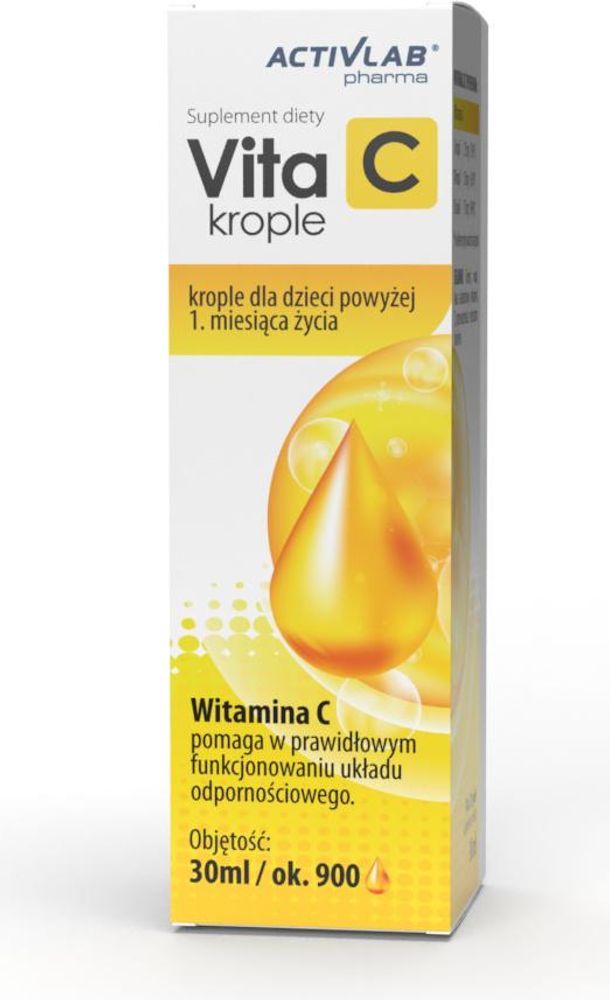 Activlab Vita C Tropfen 30 ml, Vitamin C, L-Ascorbinsäure, für Kinder ab 1 Monat und Erwachsene