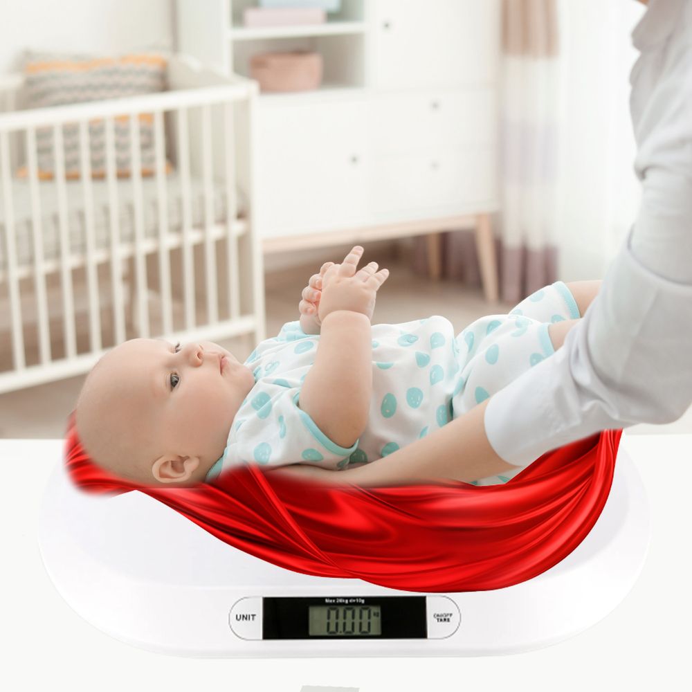 Babywaage Digital Kinderwaage bis 20kg Stillwaage Säuglingswaage Neugeborene Digitalwaage Baby Flach Waage Tierwaage LCD Display Stubenwagen Retoo