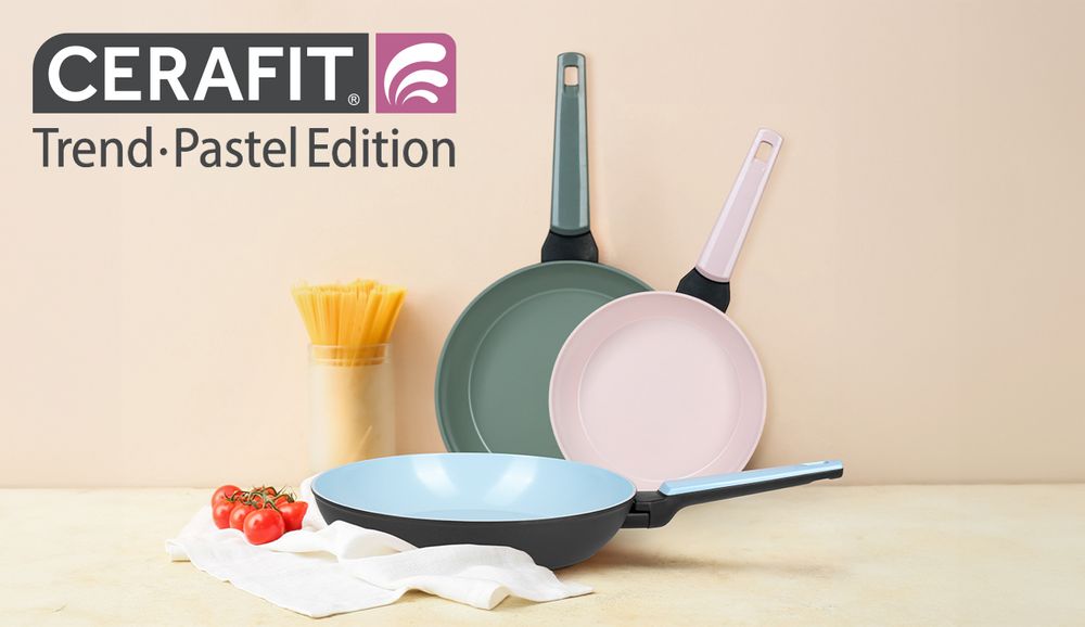 Genius 07778, Frittierset, Mehrfarbig, Keramik, 20 cm, 24 cm, 28 cm