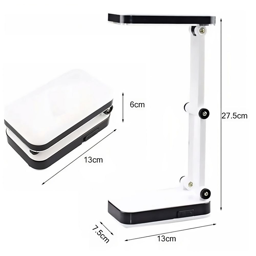 Schreibtischlampe LED Designer SMD Faltbare Tischlampe Schreibtischleuchte 5W Einstellbarer Lichtintensität Dimmbare Lampe Bürolampe Weiß Retoo